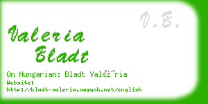 valeria bladt business card